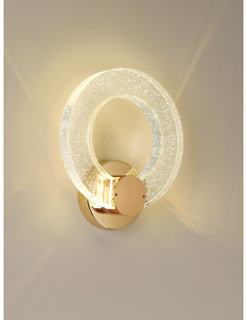 廣富燈飾廠 - 優雅臥室水晶壁燈