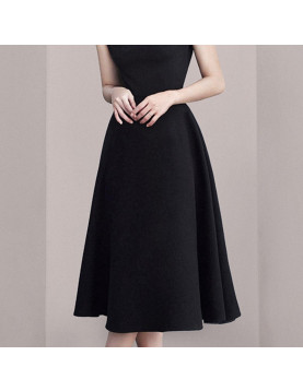 高級氣質名媛女神範洋裝女2024夏裝新款修身顯瘦夏日女裝裙子