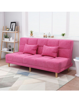 沙發椅床兩用(粉紅), 1.5米長