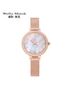 WellyMerck - 珍珠光澤玫瑰金手錶