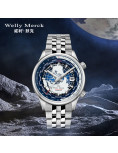 Welly Merck - 057男款銀色鋼帶手錶