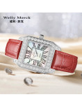 WellyMerck - 璀璨紅色手錶