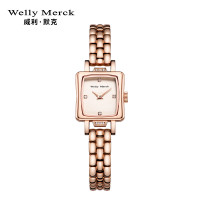 WellyMerck - 精緻玫瑰金方形手錶 WellyMerck - 精緻玫瑰金方形手錶