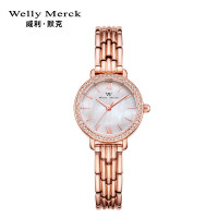 WellyMerck - 珍珠光澤玫瑰金手錶 WellyMerck - 珍珠光澤玫瑰金手錶