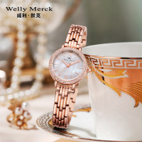 WellyMerck - 珍珠光澤玫瑰金手錶 WellyMerck - 珍珠光澤玫瑰金手錶