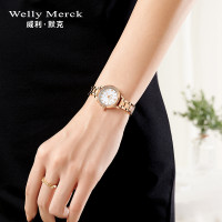 WellyMerck - 精緻玫瑰金圓形手錶 WellyMerck - 精緻玫瑰金圓形手錶