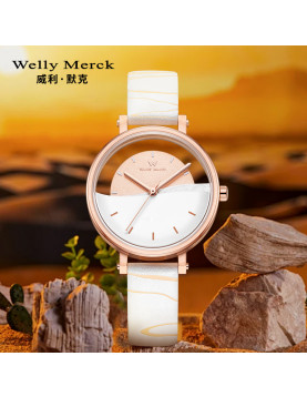 WellyMerck - 藝術風格玫瑰金手錶