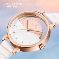WellyMerck - 藝術風格玫瑰金手錶 WellyMerck - 藝術風格玫瑰金手錶