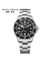 Welly Merck - 085男款银色钢带银壳手表
