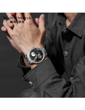 Welly Merck - 142 黑魅时尚男表