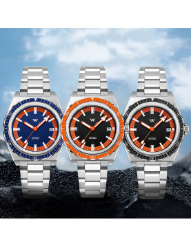 Welly Merck - 194藍橙潮流男表