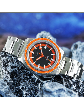 Welly Merck - 194藍橙潮流男表